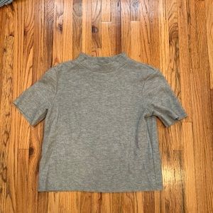 zara gray t-skirt worn once size small